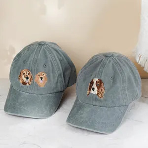 Custom Embroidered Pet Photo Hat: Personalized Dog & Cat Baseball Cap - Etsy | Etsy (Global)