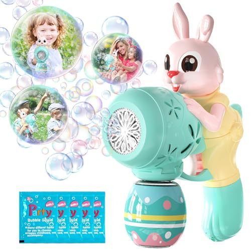 Easter Basket Stuffers Rabbit Bubble Toys for Toddlers 1-3,Easter Egg Fillers,Outdoor Activities for Kids,Birthday Party Easter Toys Gifts for Ages 3 4 5 6 7 8 Years Old Boys Girls(Green) | Amazon (US)