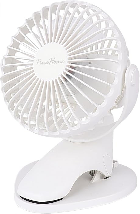Portable Clip Fan Battery Operated,3 Speeds USB Rechargeable Mini Table Fan with Strong Airflow,3... | Amazon (US)