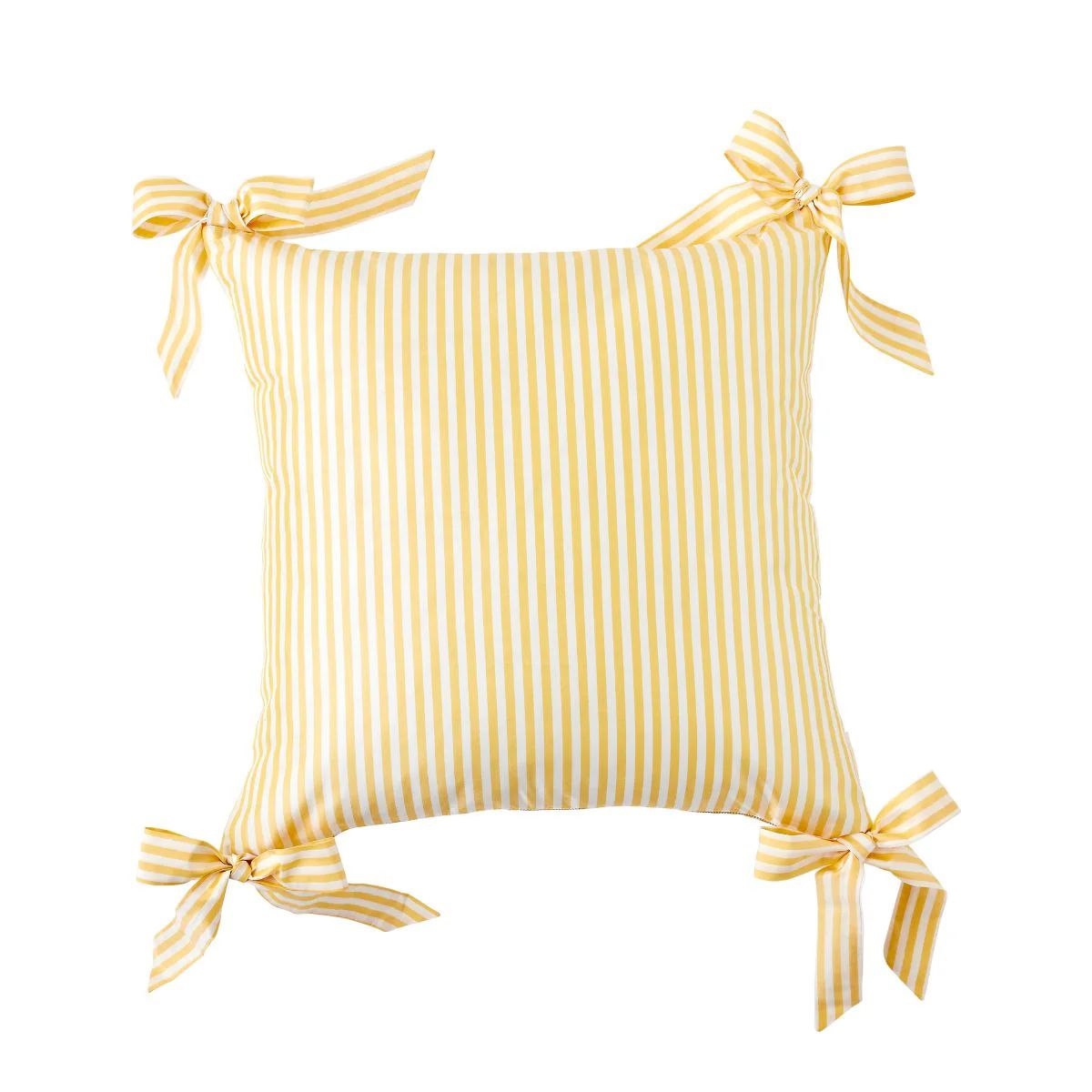Noelle Bow Pillow in Lemon | Caitlin Wilson Design