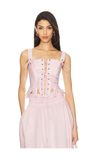 Selkie The Shipwreck Corset in Pink. - size M | Revolve Clothing (Global)