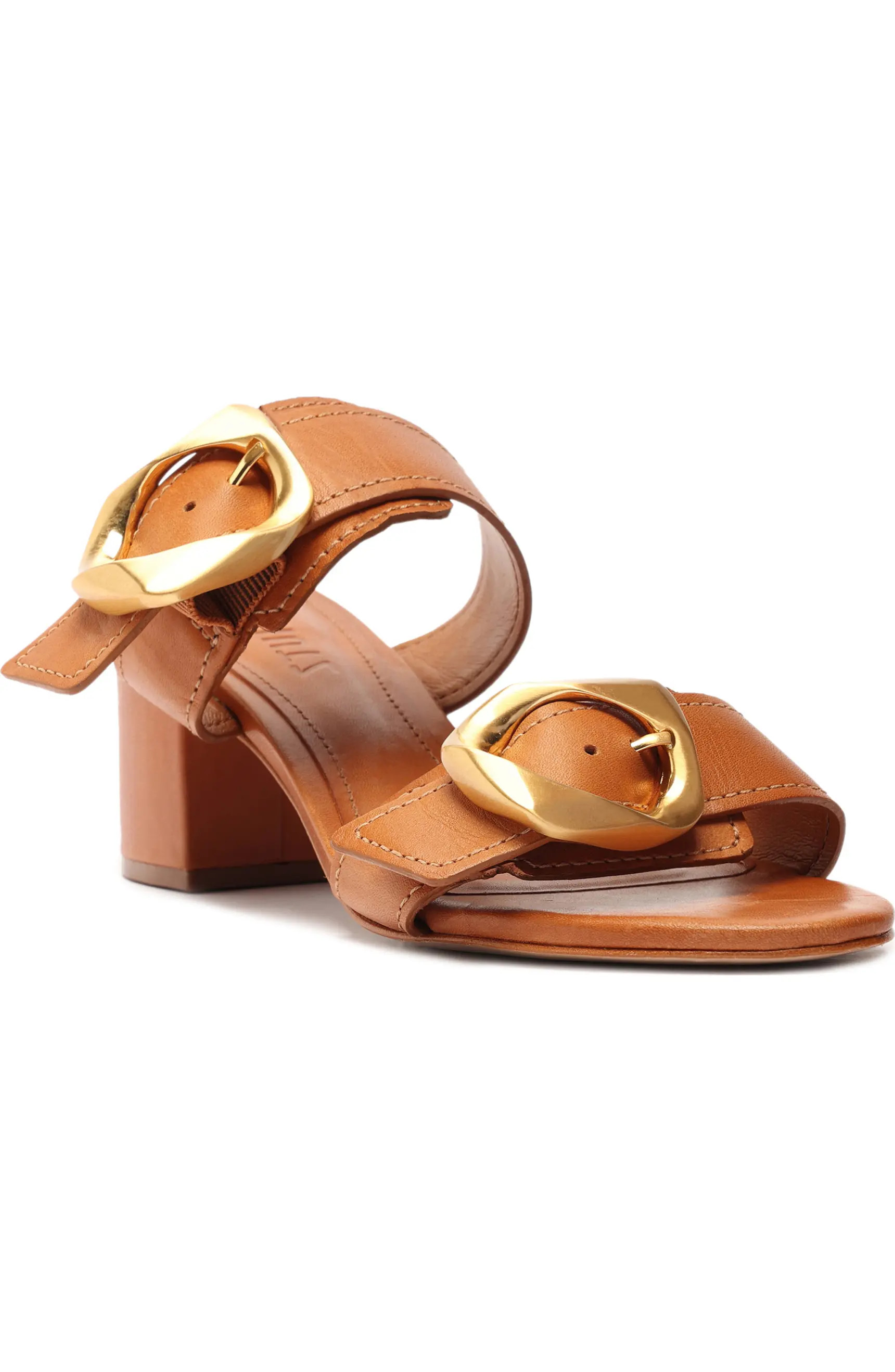 Olga Buckle Block Heel Sandal (Women) | Nordstrom