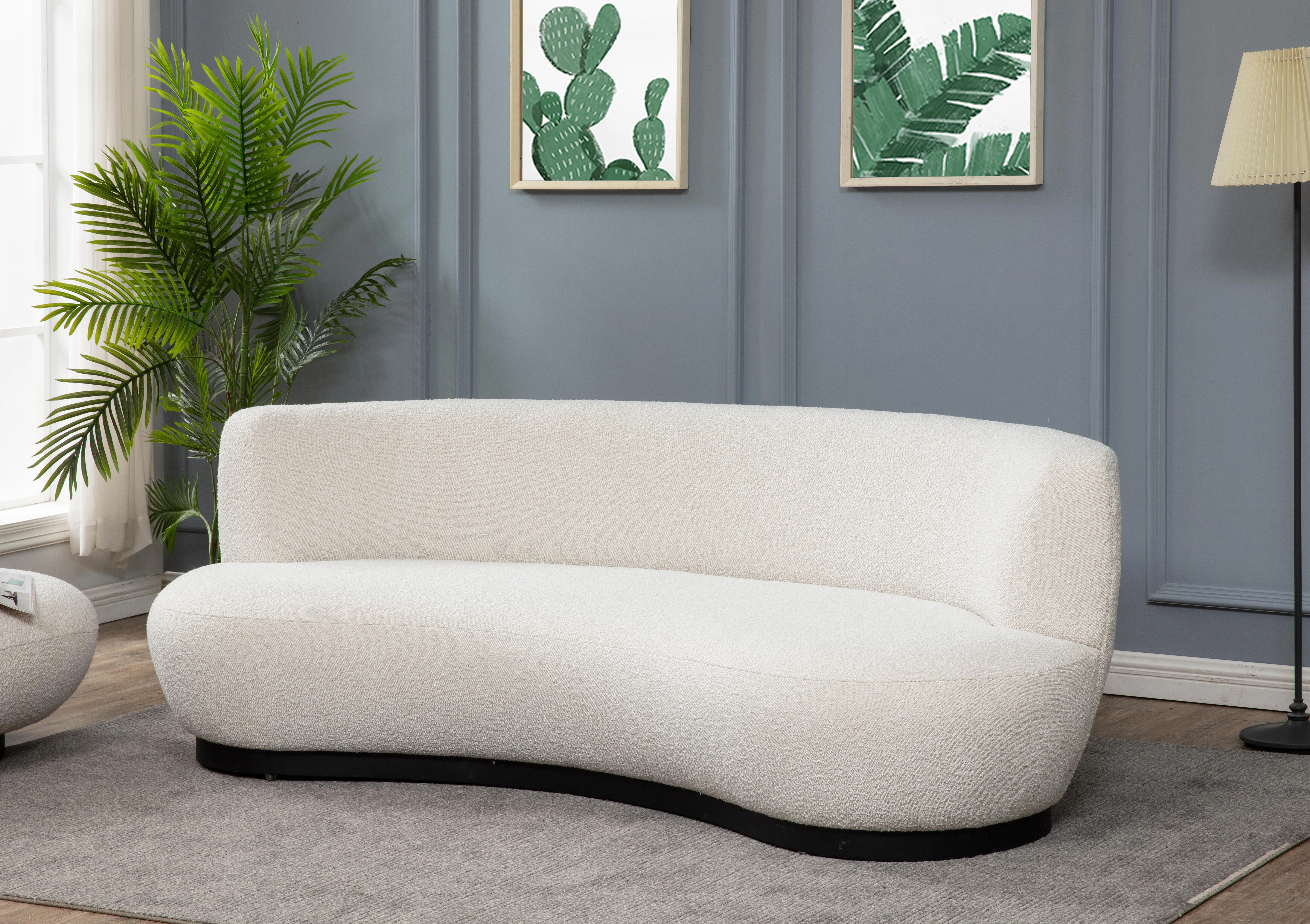 Safavieh Stevie Sofa, Ivory | Ashley