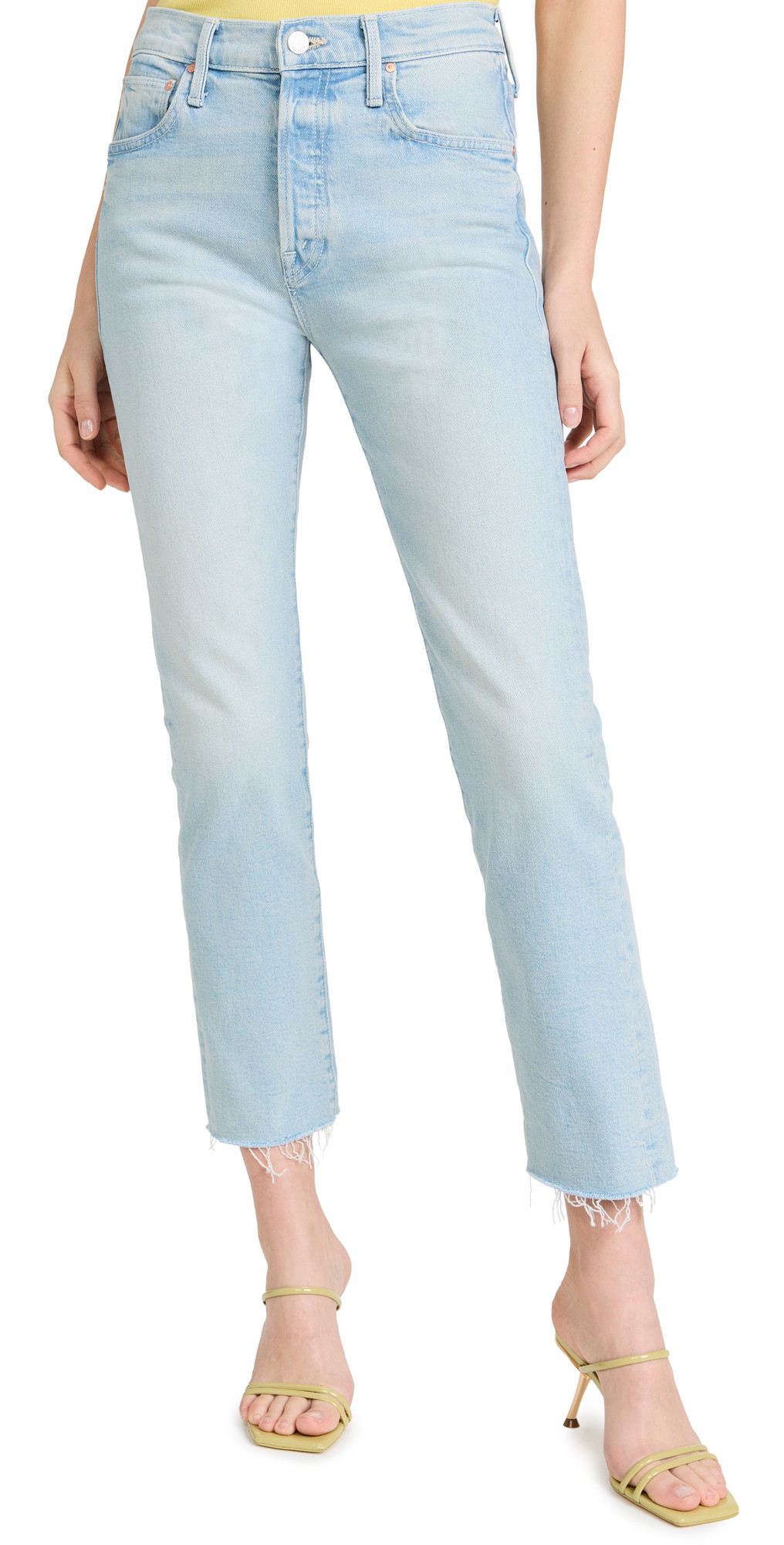 MOTHER The Scrapper Cuff Ankle Fray Jeans | Shopbop