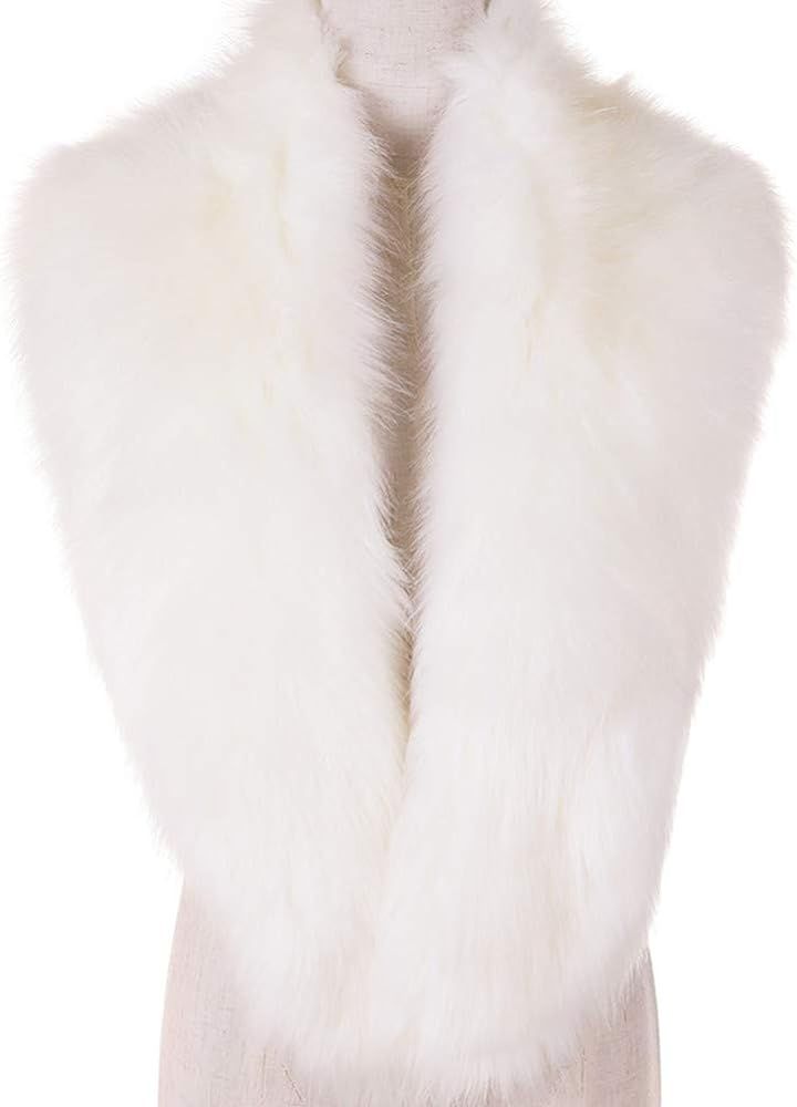 Dikoaina Extra Large Women's Faux Fur Collar for Winter Coat | Amazon (US)
