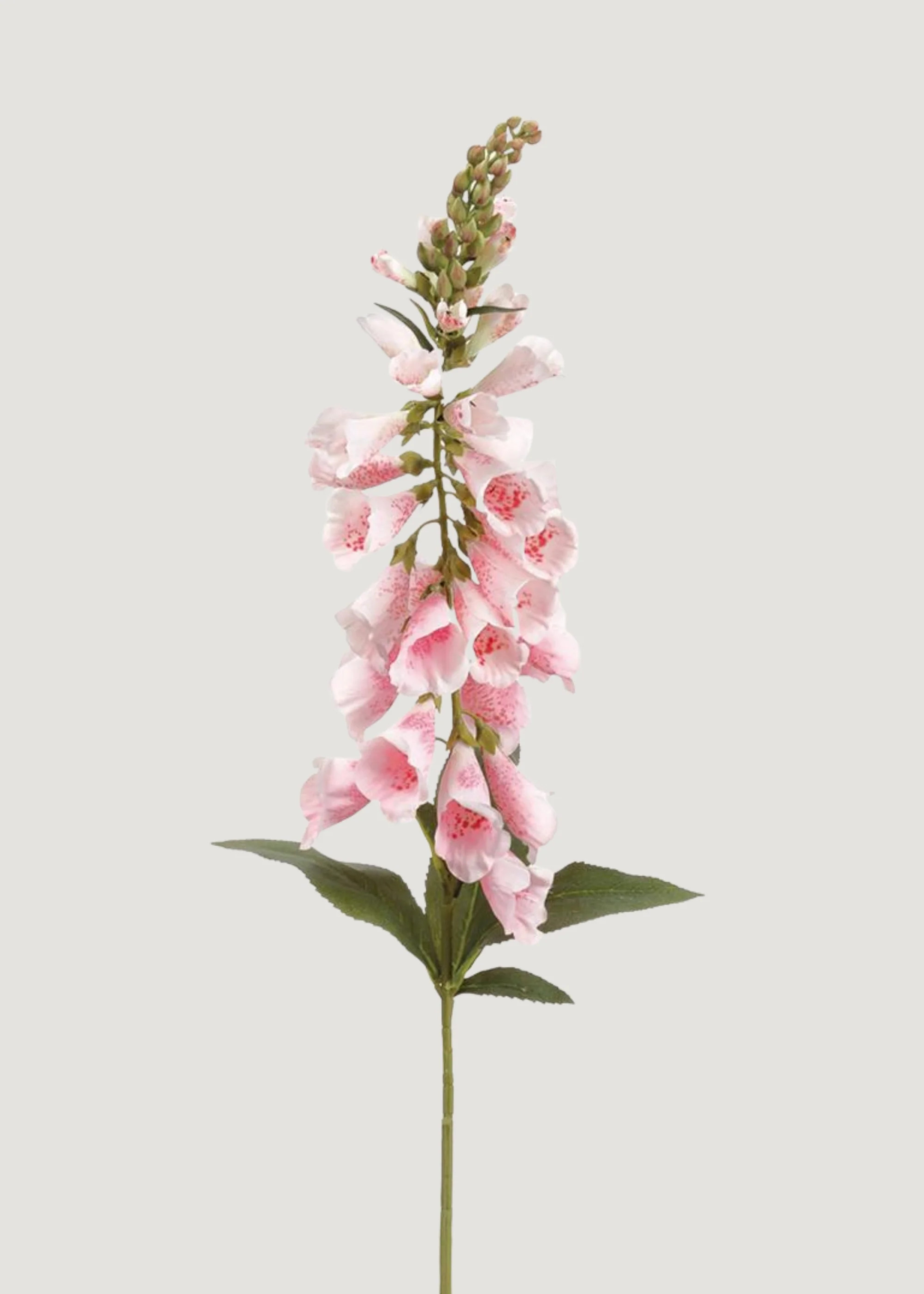 Pink Blooming Artificial Foxglove Flower Branch - 38" | Afloral