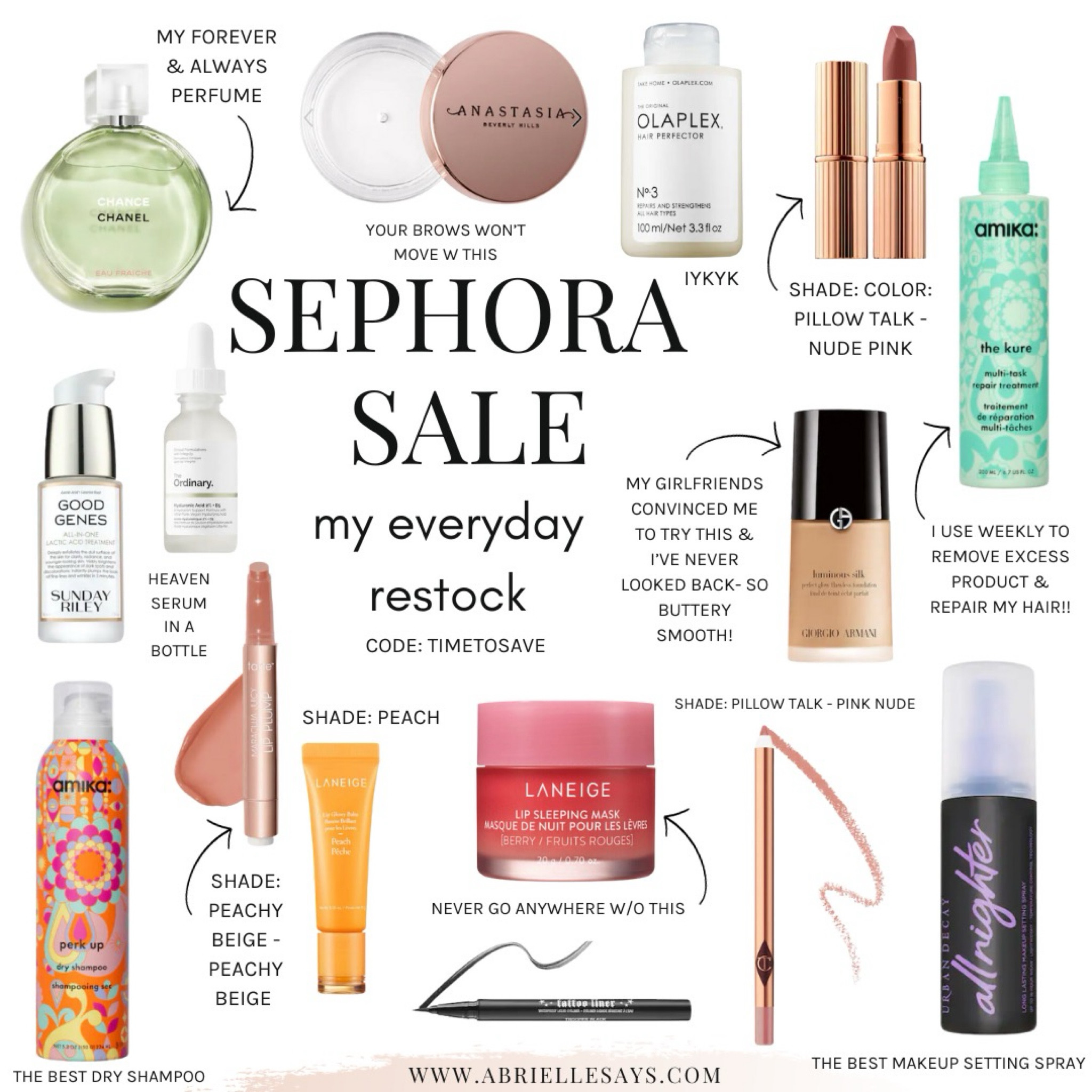 My tried and true go-to Sephora products!!!!
Last couple of hours to shop the sale 🤍

#sephorasale #sale #makeup #haircare

#LTKbeauty #LTKGiftGuide #LTKHolidaySale