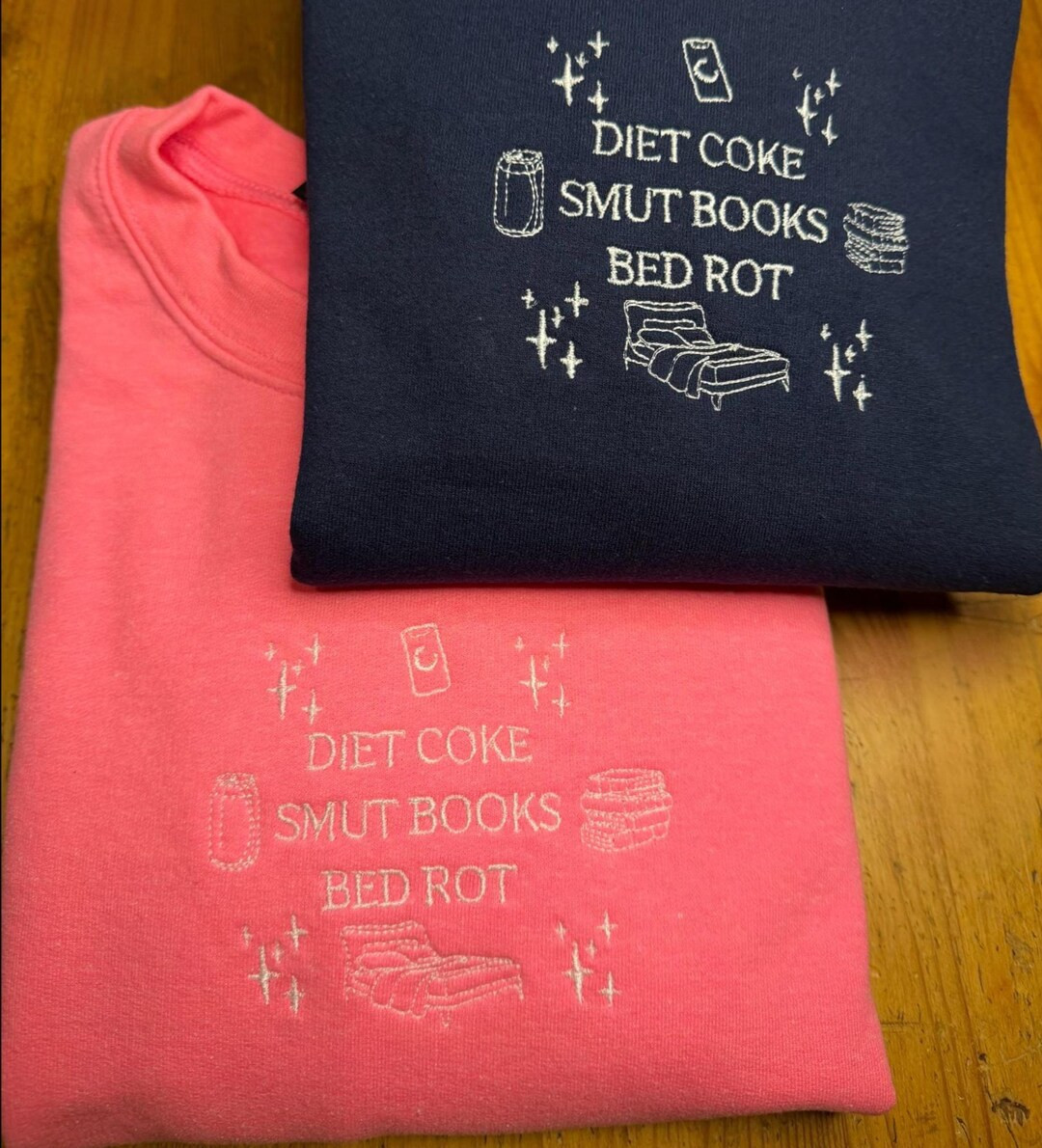 Diet Coke Smut Books and Bed Rot Embroidered Sweatshirt - Etsy | Etsy (US)