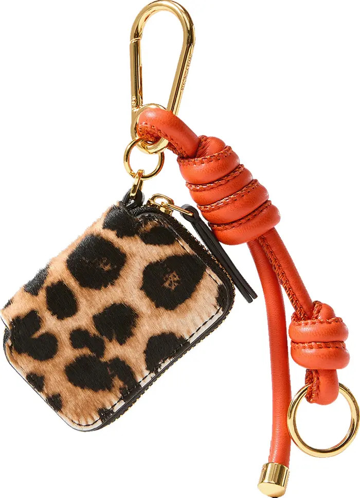 Leopard Zip Pouch Bag Charm | Nordstrom