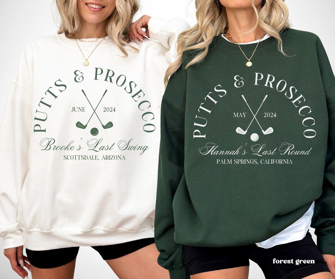 Putts and Prosecco Golf Bachelorette, Girl Golf Trip Matching Tees, Gift for Golfer, Social Club ... | Etsy (US)