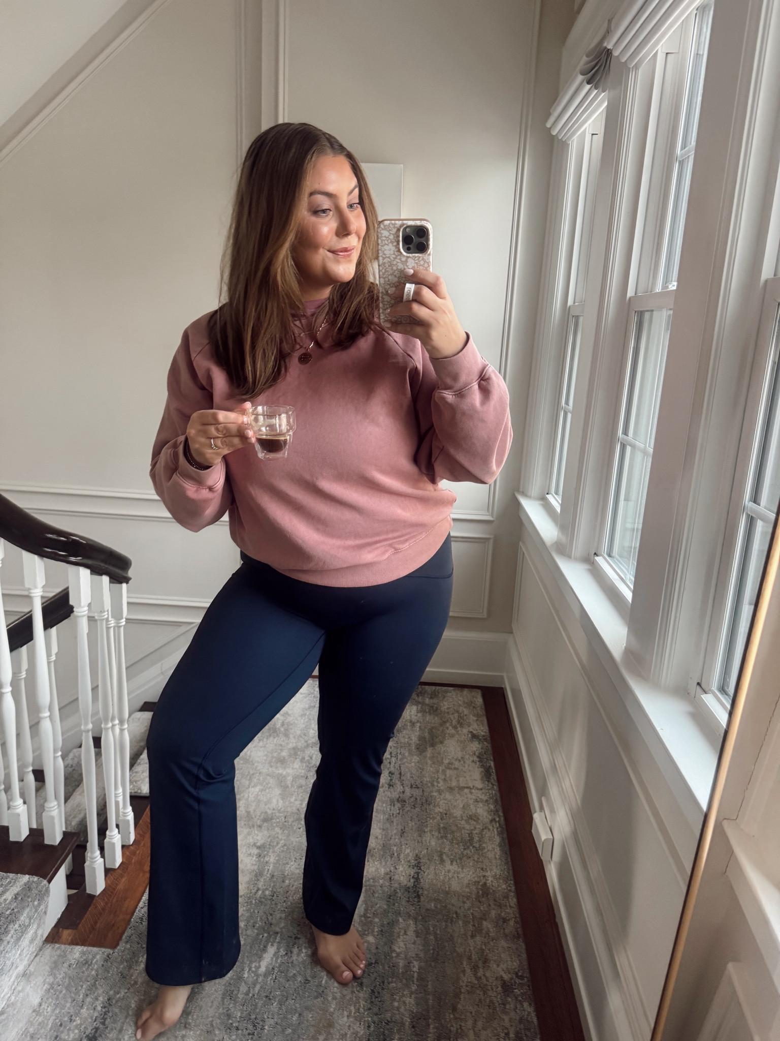 Getting ready for dinner — wearing size XXL in crewneck & 1X in pants (use CARALYN20 at Spanx), use CARALYN20 at Oak and Luna. 

#LTKStyleTip #LTKMidsize