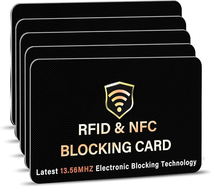 SaiTech IT 5 Pack RFID Blocking Card, One Card Protects Entire Wallet Purse, NFC Contactless Bank... | Amazon (US)