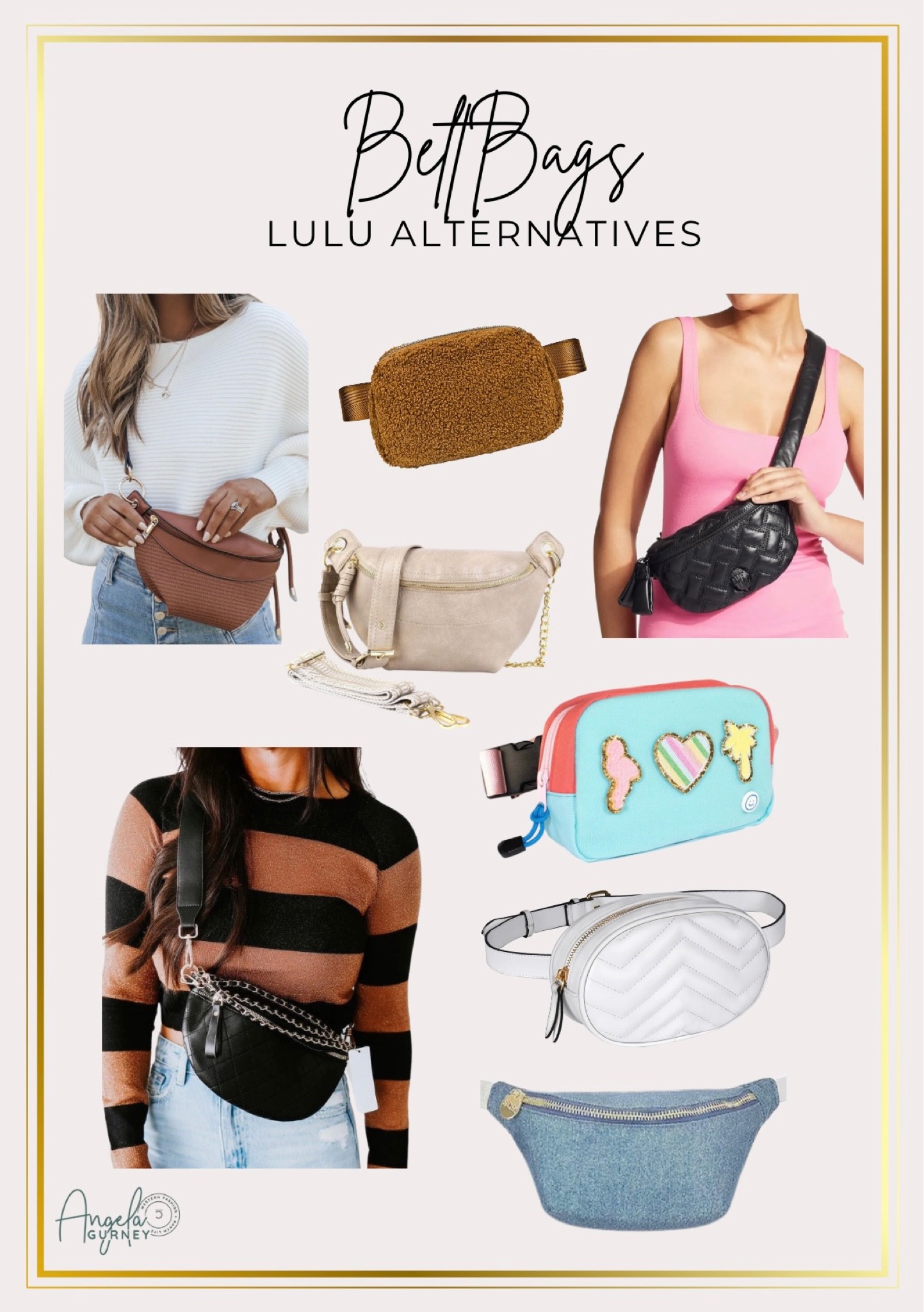 Cute belt bags - sling bags - crossbody belt bag or Fanny pack - Lululemon alternatives - affordable belt bag 

#LTKitbag #LTKfindsunder50 #LTKtravel