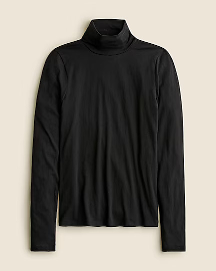 Tissue crepe turtleneck | J. Crew US