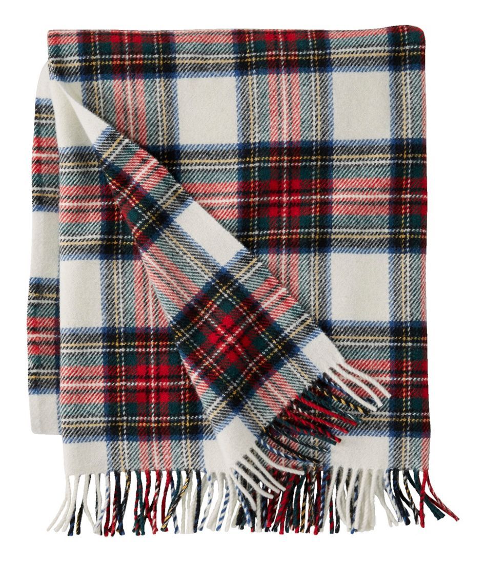 L.L.Bean Washable Wool Throw, Plaid 54" x 60" | L.L. Bean