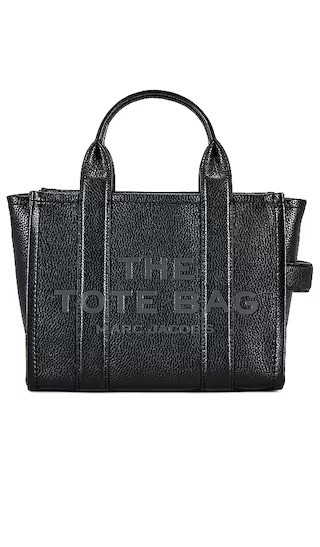 Marc Jacobs The Leather Small Tote Bag in Black. | Revolve Clothing (Global)