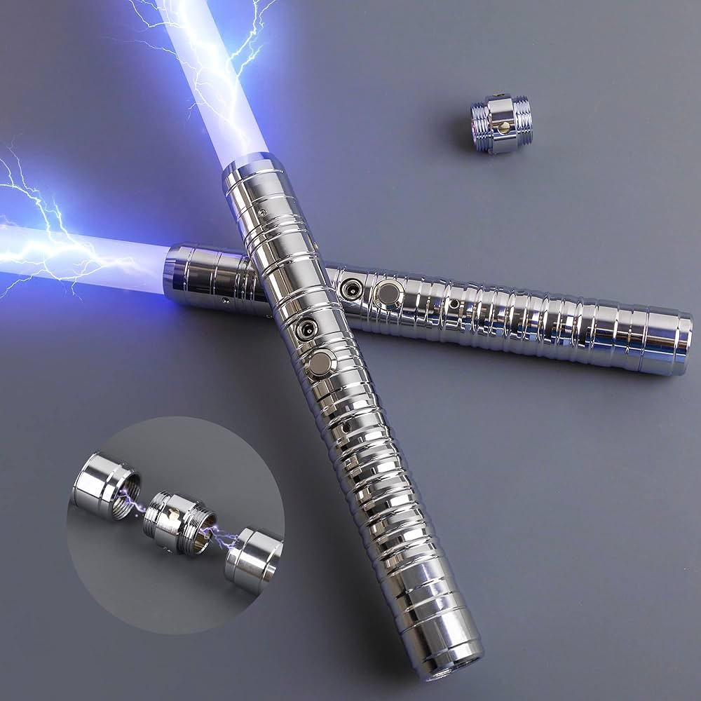 Lightsabers 2 Pack Metal Hilt Light Sabers for Adults Kids Rechargeable 2 in 1 FX Dueling Lightsa... | Amazon (US)