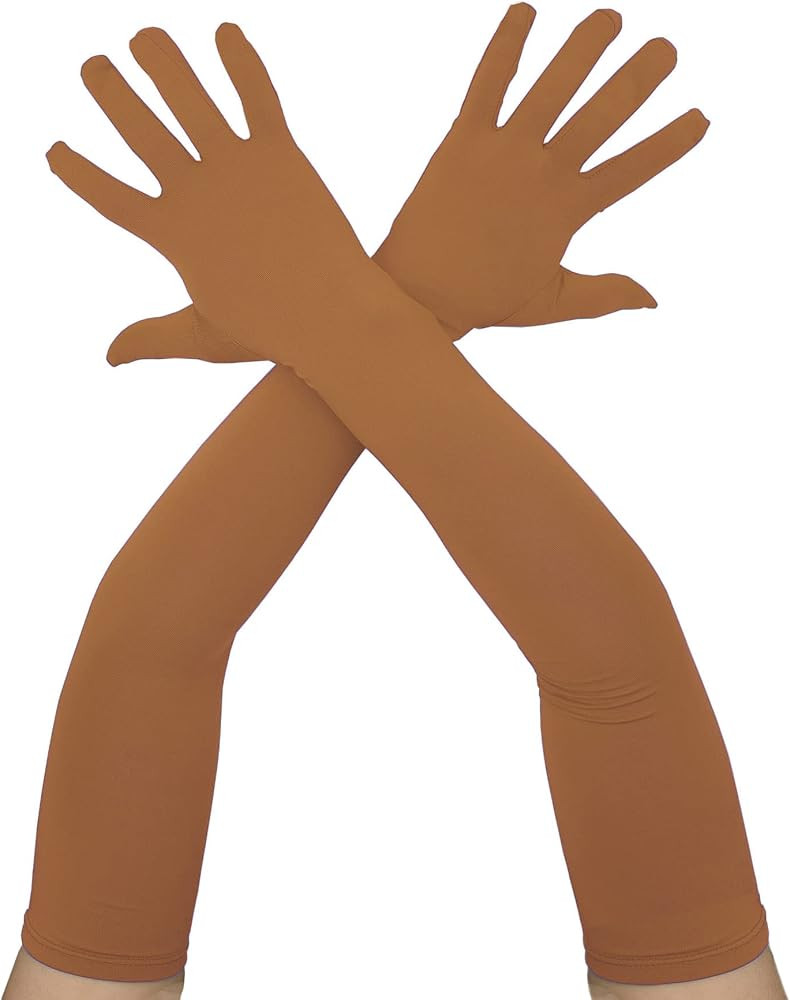 Chendvol Classic Men's and Women's 22" Above Elbow Spandex Gloves Stretchy Cosplay Costume Glove | Amazon (US)