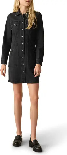 Faherty Michelle Long Sleeve Denim Mini Shirtdress | Nordstrom | Nordstrom