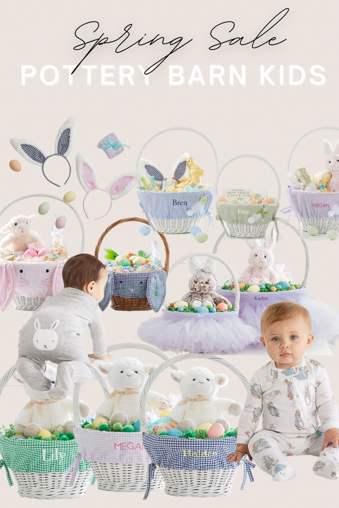 Pottery barn kids Easter basket liners and Easter pajamas on sale! 

#LTKGiftGuide #LTKSeasonal #LTKfamily