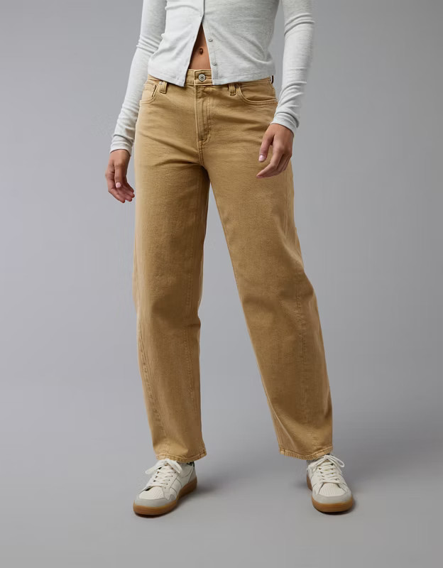 AE Stretch Barrel Jean | American Eagle Outfitters (US & CA)