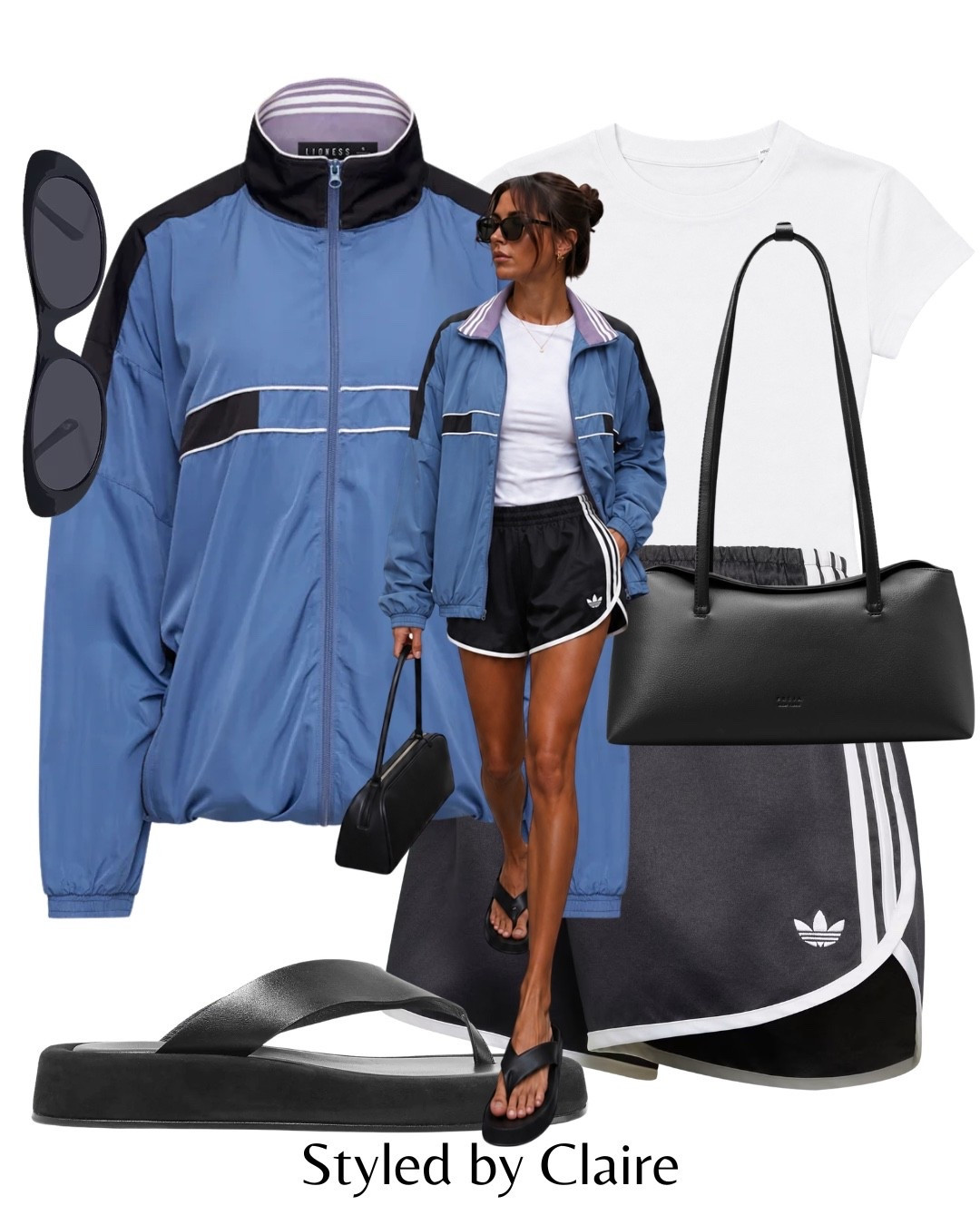 WINDBREAKER❤️‍🔥❤️‍🔥❤️‍🔥
Tags: lioness windbreaker trending viral jacket Autumn transition adidas sprinter 3S shorts contrast white tshirt asos black thong sandals flat Tony Blanco revolve Freja New York bag

#LTKstyletip #LTKshoes #LTKbag