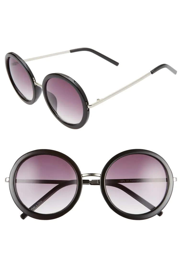 61mm Gradient Round Sunglasses | Nordstrom