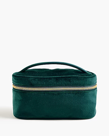 Velvet top-handle pouch | J.Crew Factory