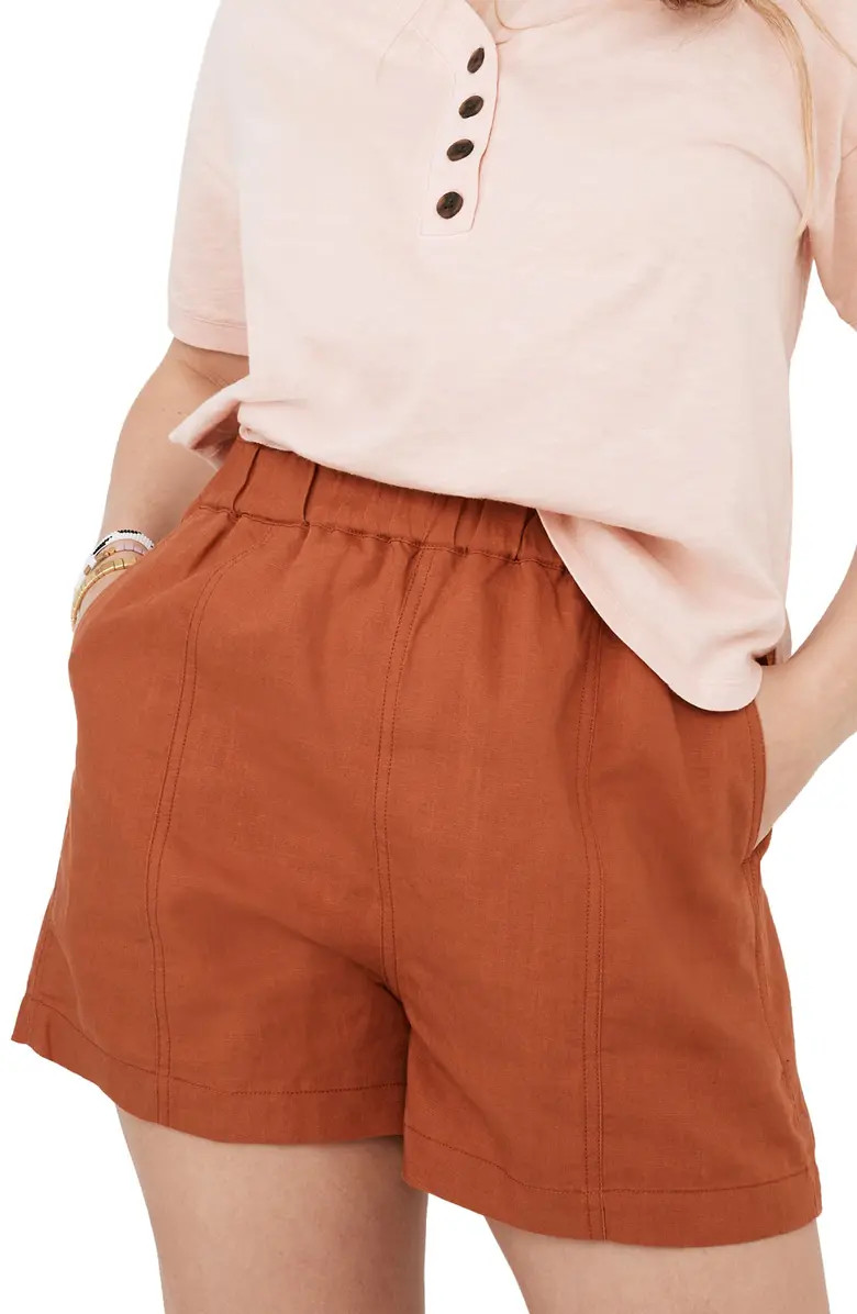 Women's Linen Blend Easy Pull-On Shorts | Nordstrom