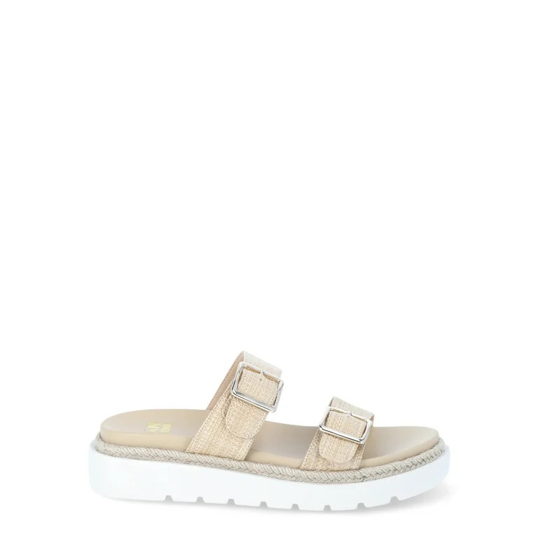 Madden NYC Women’s Flatform Two Strap Sandals - Walmart.com | Walmart (US)