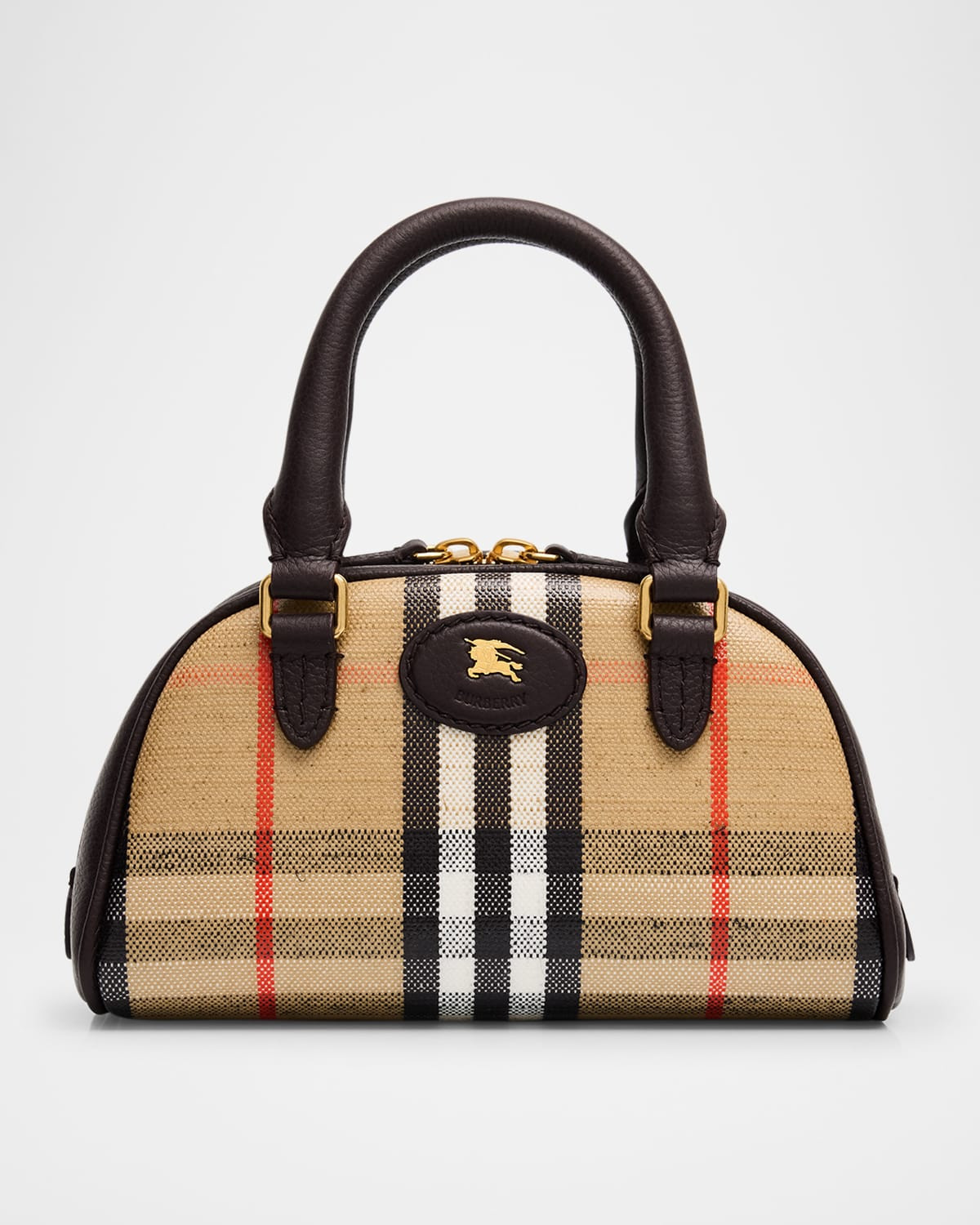 Highlands Mini Check Bowling Crossbody Bag | Neiman Marcus