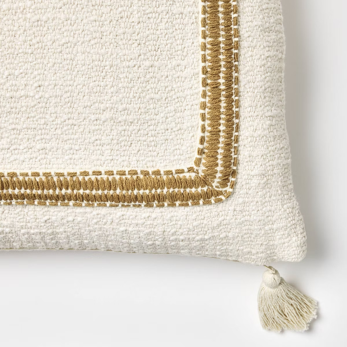 Embroidered Frame Square Throw Pillow - Threshold™ designed with Studio McGee | Target