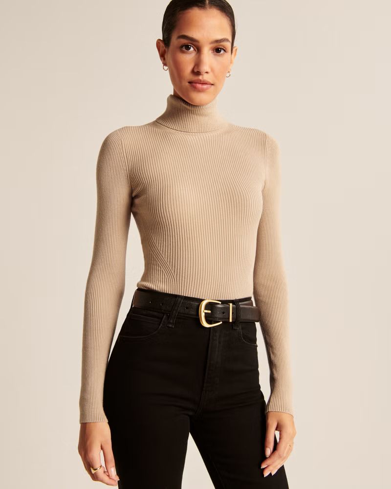 Women's LuxeLoft Turtleneck Bodysuit | Women's | Abercrombie.com | Abercrombie & Fitch (US)