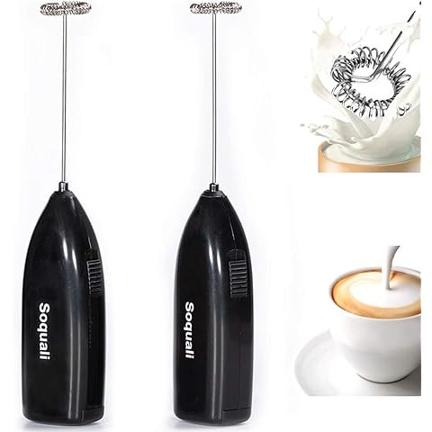 Bonsenkitchen Powerful Milk Frother for Coffee, Fast Handheld Drink Mixer with Stainless Steel Wh... | Amazon (US)