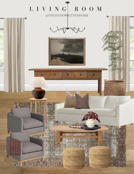Living Room Design. Warm tones and neutrals are my favorite. 

Coffee table 
Loloi x amber lewis rug
Morgan rug
Shady Lady tree
Reclaimed Wood coffee table
Calabria Lamp
Neutral Home Decor


#LTKhome #LTKstyletip #LTKFind