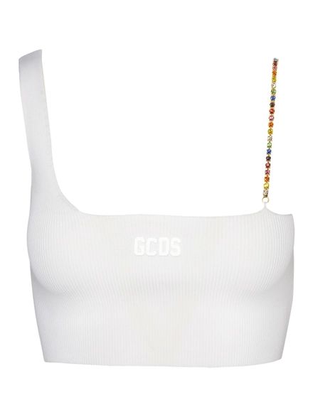 The Bling Crop Top, White | The Webster