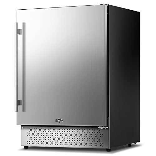 Tylza Outdoor Beverage Refrigerator 24 Inch, Stainless Steel Under Counter Beverage Cooler, 190 Cans Beer Fridge Built-in and Freestanding Beverage Fridge | Amazon (US)