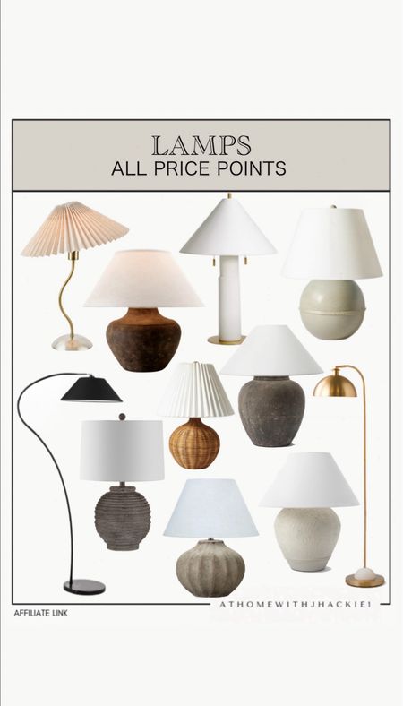 Lamps, neutral lamps, table lamps, floor lamps, accent lighting, home lighting 

#LTKStyleTip #LTKHome