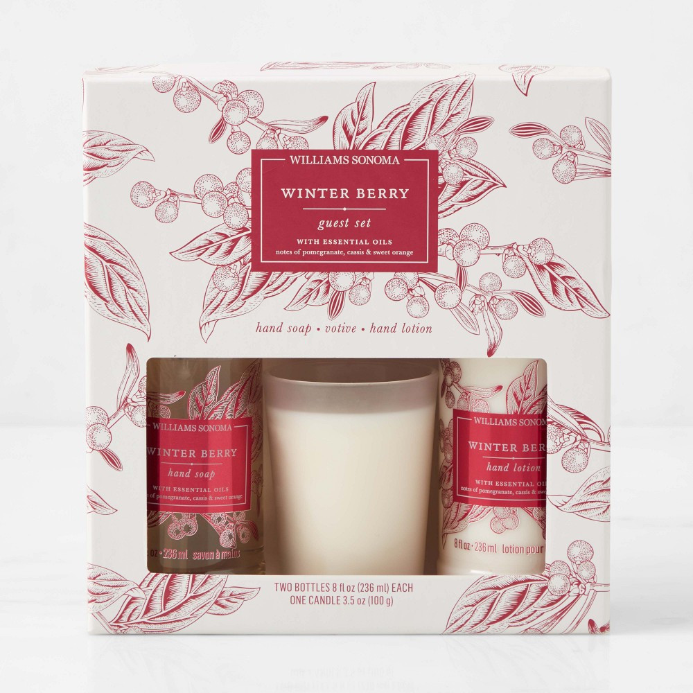Williams Sonoma Winter Berry Guest Set | Williams-Sonoma