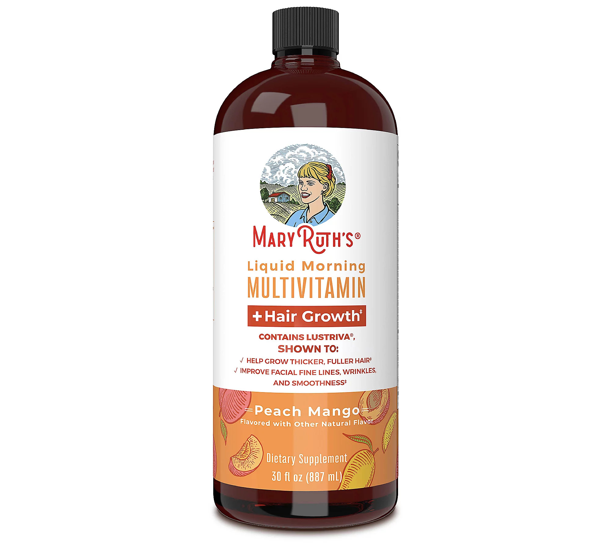 MaryRuth's Liquid Morning Multivitamin 30-oz Peach Mango | QVC