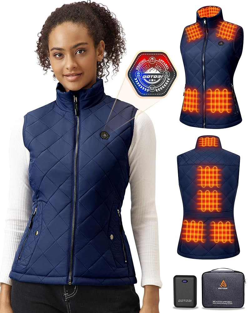 Women's Heated Vest with 16000mAh 7.4V Battery, Ergonomics Heating System, Smart Temp Control, He... | Amazon (US)