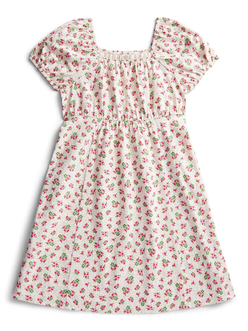 Parker Rose Girl Puff Sleeve Dress, Sizes 4-18 | Walmart (US)