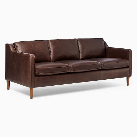 Hamilton Leather Sofa (70"–91") | West Elm (US)