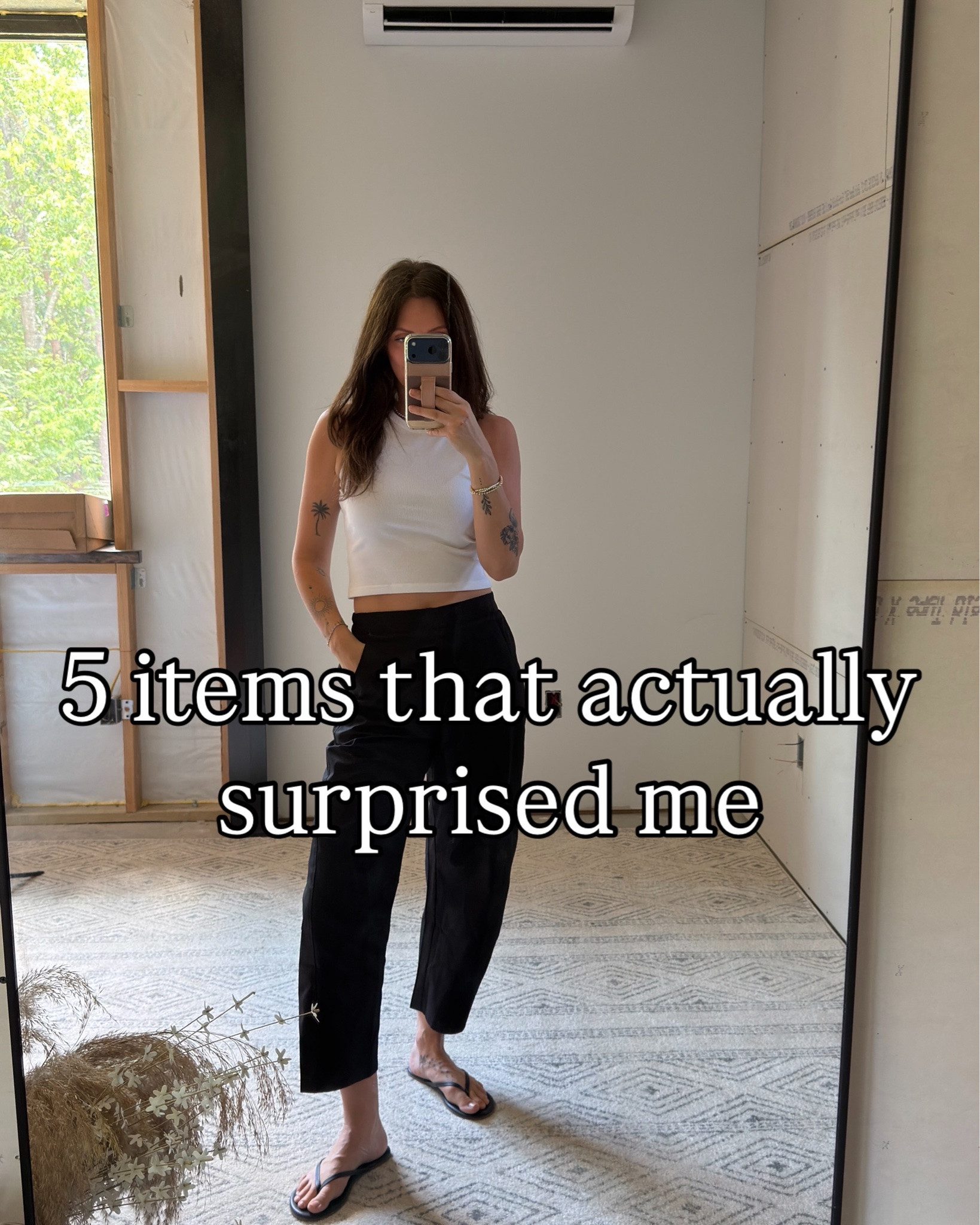 For the first photo I am wearing the small and they are true to size. The second pants are a size 4 long. The red sweatpants are a small. The cardigan is a small. The jeans fit true and I’m in the 27”

#LTKootd #LTKSaleAlert #LTKSeasonal