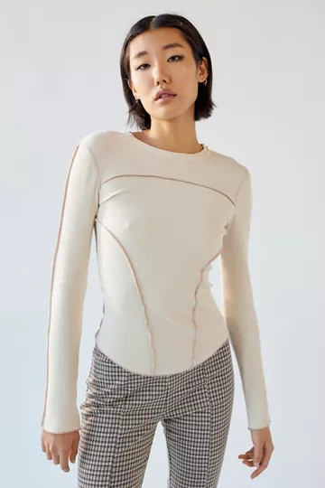 BDG Emme Thermal Seamed Top | Urban Outfitters (US and RoW)