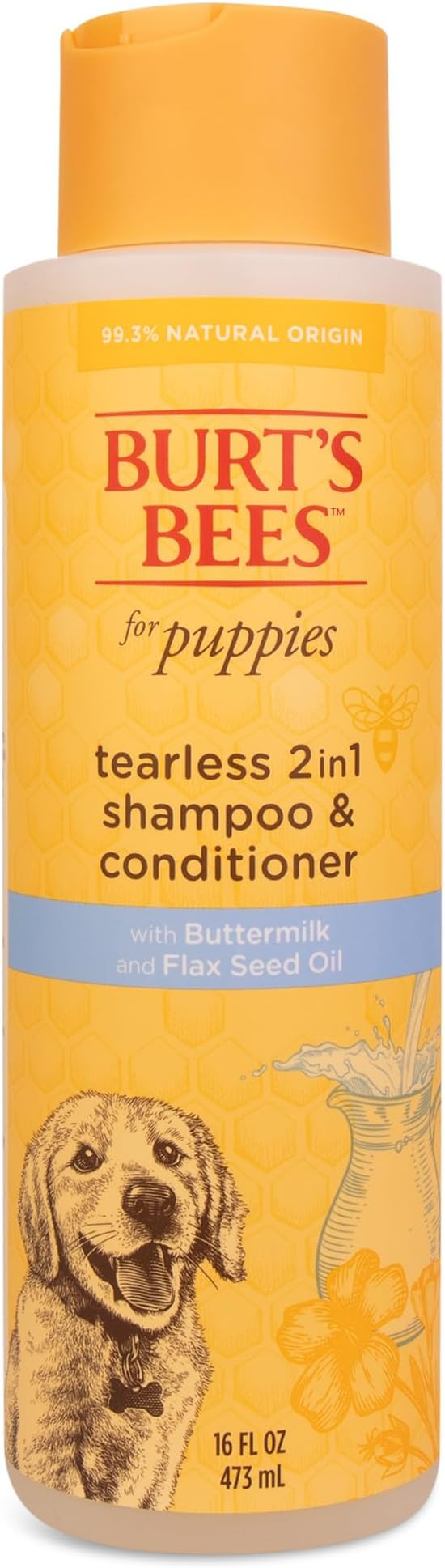 Burt's Bees for Pets Puppies Naturally Derived Tearless 2 in 1 Shampoo and Conditioner - Made wit... | Amazon (US)