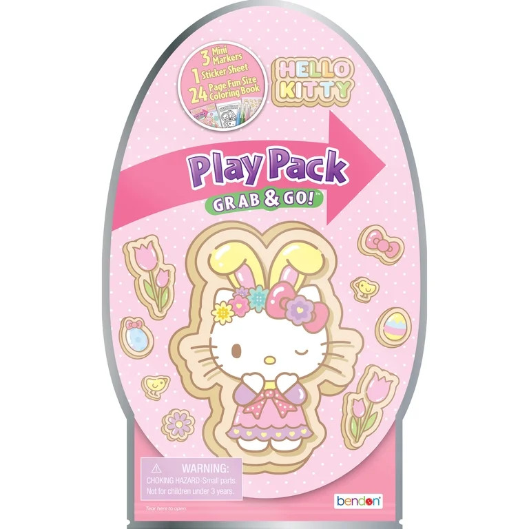 Hello Kitty Easter Activity Play Pack with Coloring Book and Mini Markers, Paperback by Bendon | Walmart (US)