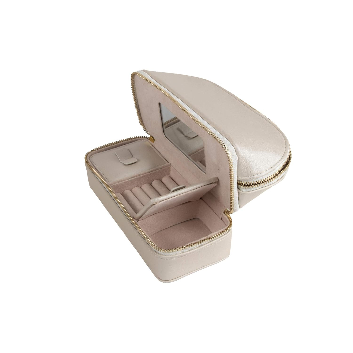 Brouk and Co. Duo Travel Organizer for Cosmetics and Jewelry, Pearl White | Amazon (US)