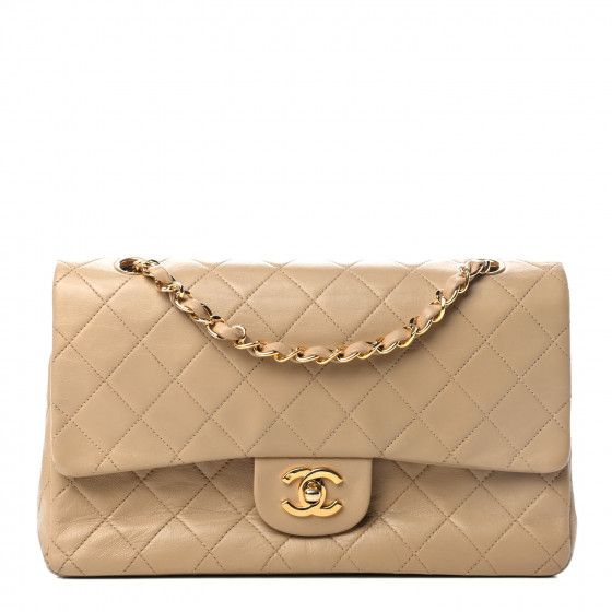 CHANEL

Lambskin Quilted Medium Double Flap Beige | Fashionphile