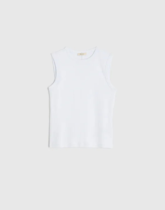 The '90s Shell Tank in Compact Cotton | Madewell